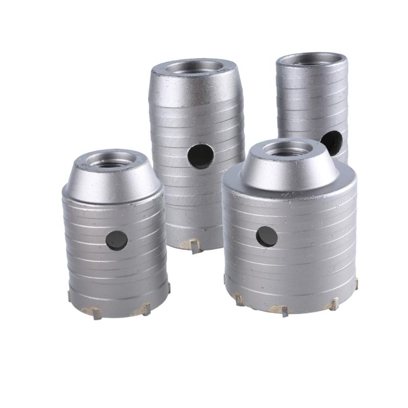 Concrete Hole Saw Kit Wall Cutter Drill Bit Connecting Rod for Concrete Brick Cement Stone Air Conditioner Masonry Tile