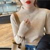 2025 Slim Fit Soft Girl Half-High Neck Sweater – Autumn/Winter Women's Base Layer