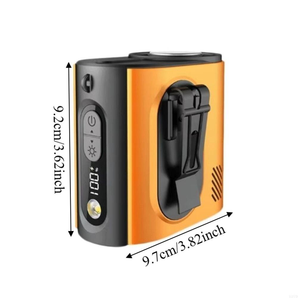 

Fast Speed Portable Waist Fan Brushless Motor Waist-mounted Fan Semiconductor Cooling Fan Camping оранжевый