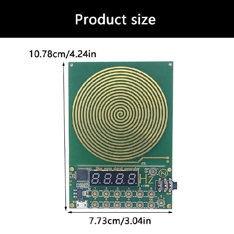 Gold Plate Connectors Schumann Waves Frequency Generator Adjustable Output for Office Use Sine Waves Signal Generator