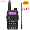 BaoFeng UV-5R 8W Tri-Power Walkie Talkie FM Radios 128 CH Portable Handheld UV5R Ham Two Way Radio With Long Soft Antenna 771