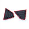 For Nissan Sentra / Sylphy    Car Rear Louver Window Side Shutter Cover Trim Sticker Vent Scoop ABS Carbon Fiber