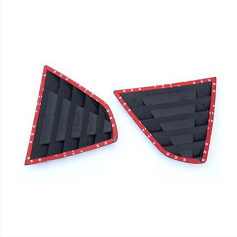 For Nissan Sentra / Sylphy    Car Rear Louver Window Side Shutter Cover Trim Sticker Vent Scoop ABS Carbon Fiber
