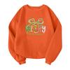 Children's Fashionable Lightweight Long-sleeved Round Neck Pullover With Pockets Printed Pullover