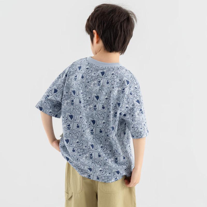 Boys' Ice-Feel Cotton Casual Short Sleeve T-Shirt