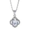 Best-selling product: Silver Korean fashion simple and versatile four-leaf clover pendant necklace, short collarbone chain