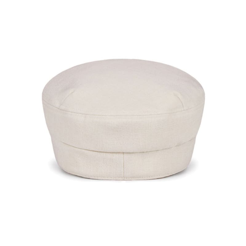 VARZAR VA Cubic Studded Sailor Cap Beige