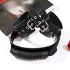 SM Sex  Leather Handle Handcuffs Eroticism Sexual Restraint Props Bondage Gear for Couples Master Slave Training  Sextoys