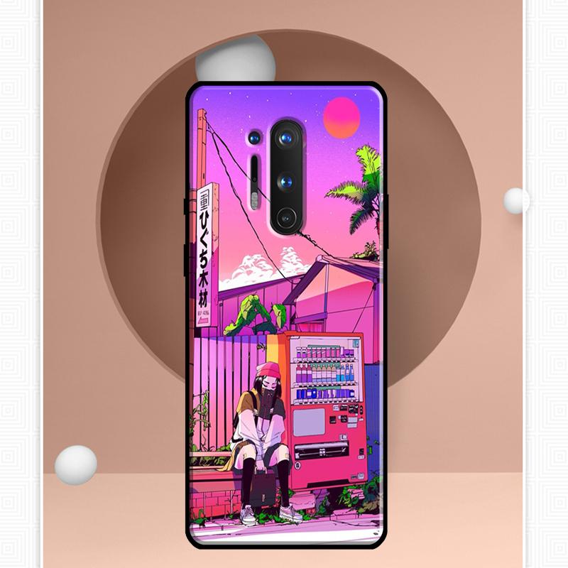 Japanese Style Anime Case For OnePlus Ace 11 9 10 Pro 9RT 10T 8T Cover For OnePlus Nord CE 2 Lite 2T N10 N20