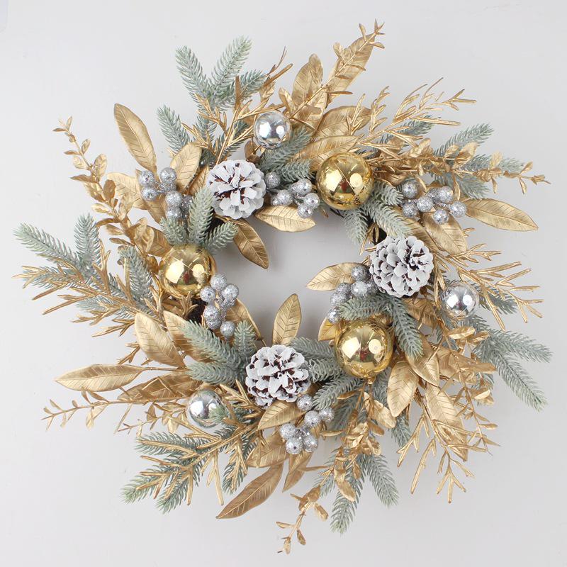 Christmas Garland Wreath Ornament for Wall, Tree, and Event Décor