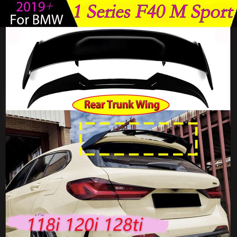 For BMW 1 Series F40 Hatchback M Sport 118i 120i 128ti 2019+ Rear Trunk Spoiler Wing Roof Tail Fin Splitter Auto Body Kit Tuning msyj19