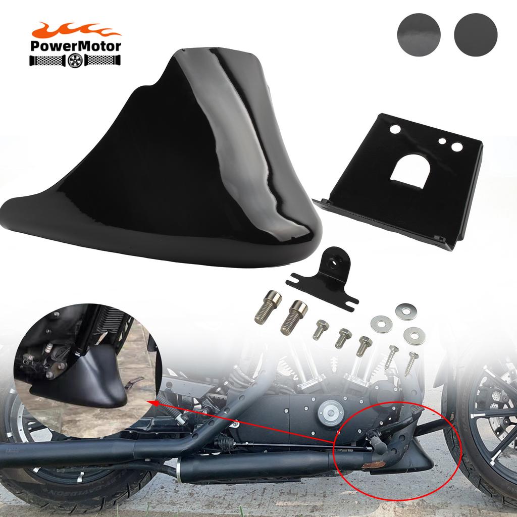 Black Motorcycle Motocross Front Bottom Spoiler Mudguard Protective Cover Air Dam Chin Fairing For Harley Sportster XL883 1200