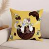 Mascot T-Tina And M-Milo Pillow Case Office Cushions Suitable For Sofa Car Bedroom Decorative Cushion Cover