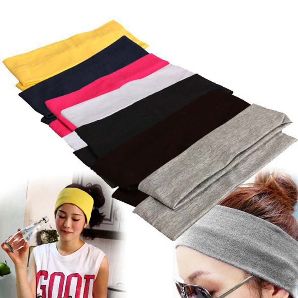 

Women Turban Hair Accessories Running Fitness Bandage Elastic Hair Bands Sweatband Yoga Headband