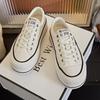 First Layer of Cowhide White Shoes Thick Sole Height-increasing Single Shoes Casual Fashion Women's Shoes Sports Shoes