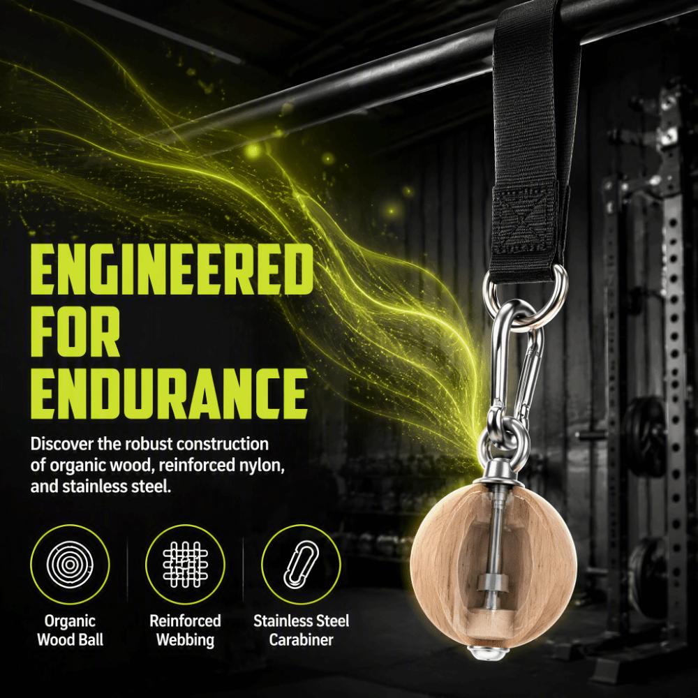 6pcs Nylon Webbing Pull Up Ball Grip Stainless Steel Carabiner Pull Up Ball  Home