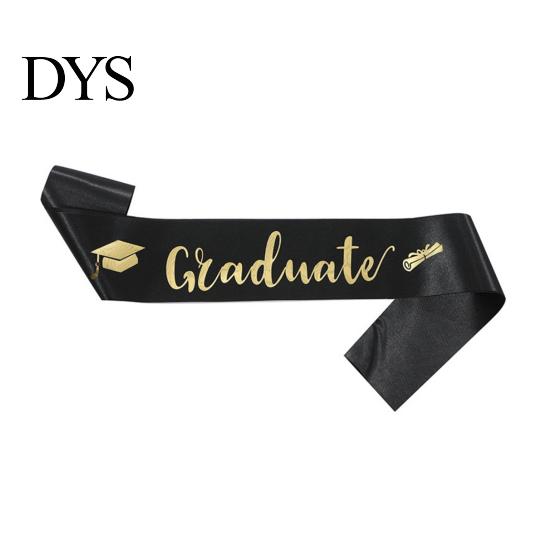 Graduation Ceremony Sash Class of 2026 Grad Honor I Adjustable Graduated Satin for Congrats Graduates Party Supplies Customizable Length