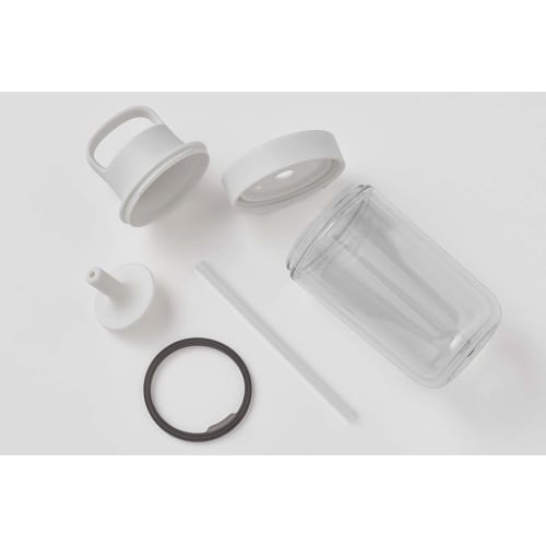 KINTO To-Go Bottle, 360ml, Purple, with Straw, Lightweight, Dishwasher Safe, Double Walled, 20064