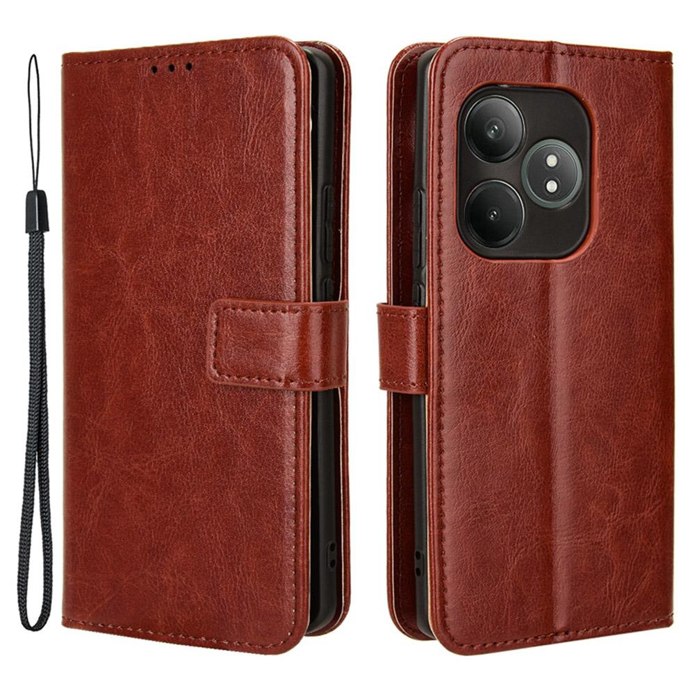 For Realme GT Neo6 SE 5G/Neo6 5G/GT 6 5G/GT 6T 5G Case Wallet Crazy Horse Texture Magnetic Phone Cover