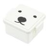 Miyoshi Seisakujyo Square Lunch Box with Integrated Ice 11 X 9 X 220ml Easy Clip Buckle Storage Container for Desserts and Microwave Dishwasher Safe