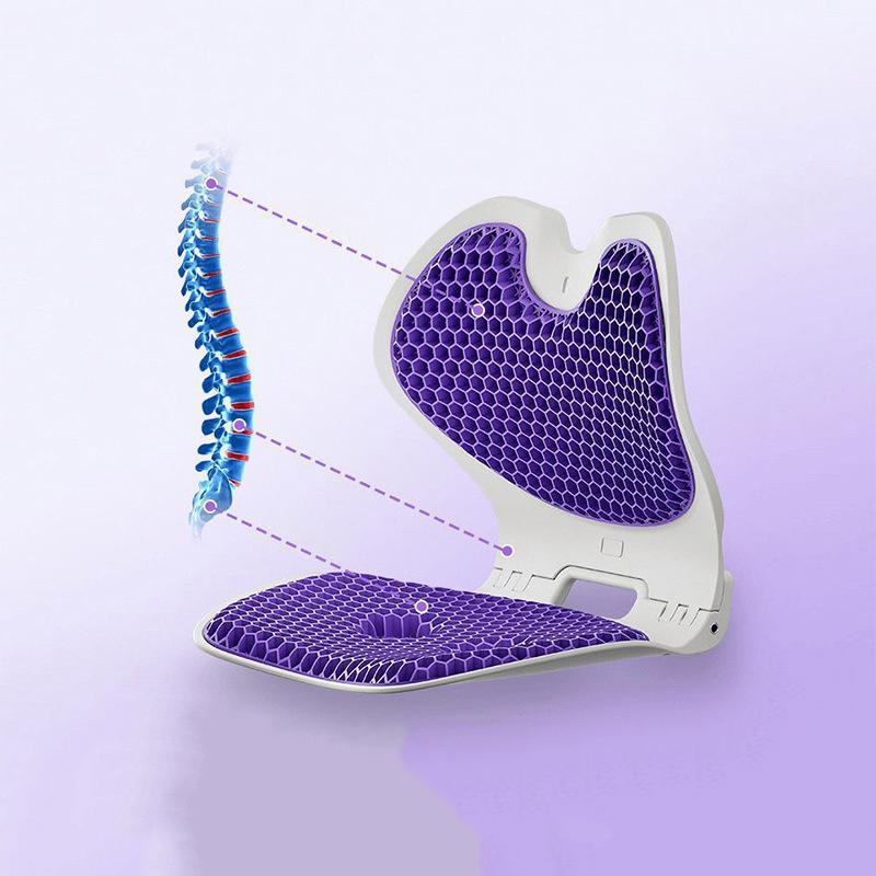 Ergonomic Foldable Lumbar Support Cushion Soft Waist Protection Pillow for Office Chair Car Seat Home Use