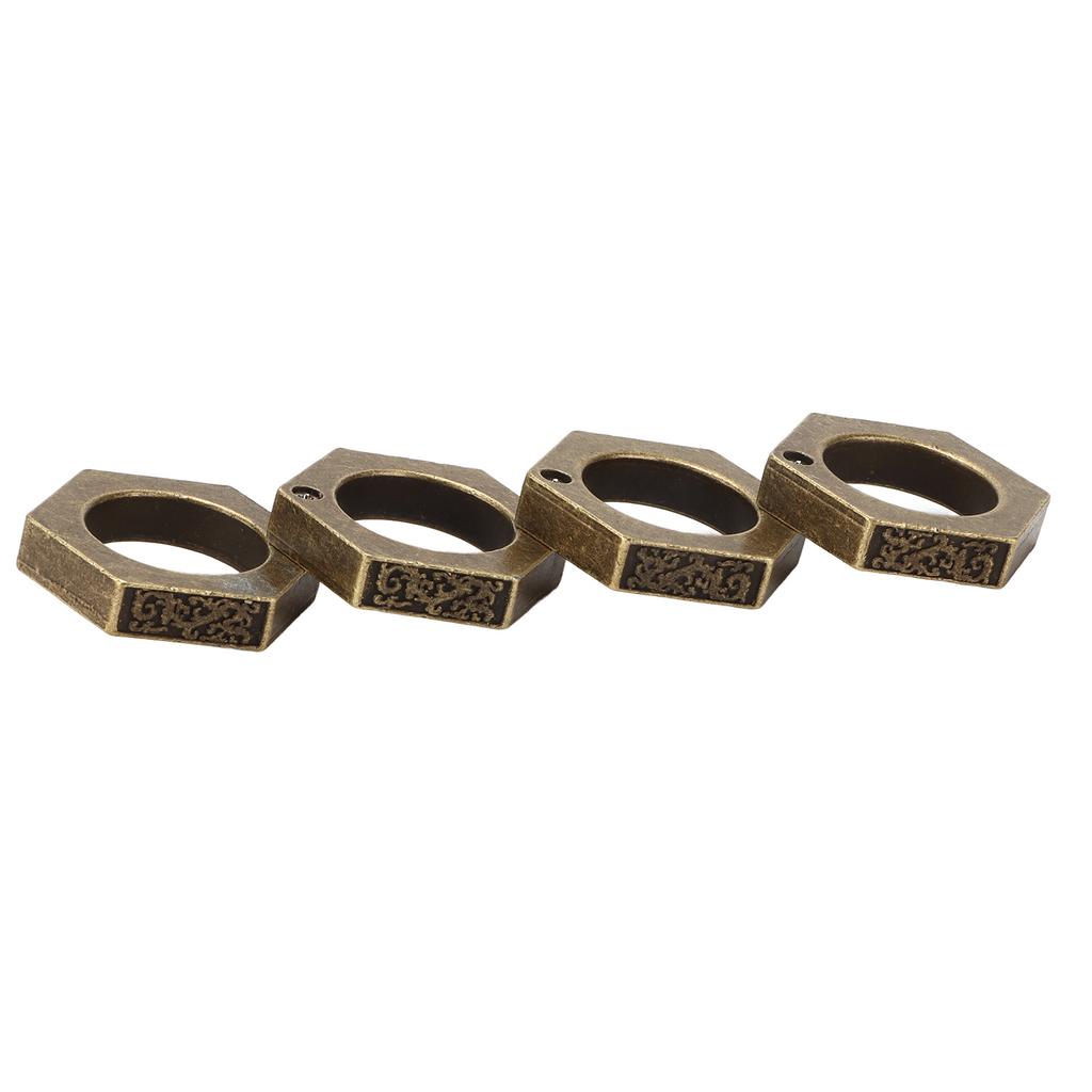 Self Defence Ring Mountaineering Emergency Survival Protection Rings for Outdoor Sports ClimbingHexagon