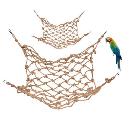 Hängendes Vogelkletternetz, Vogelkletterseilleiter mit Haken für Papageien, Kakadus, Nymphensittiche, Aras