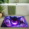 Ash Ketchum Pixel Art with Pokeball Print Doormat Non-Slip Absorbent Floor Mat for Indoor Entrance Home Decor