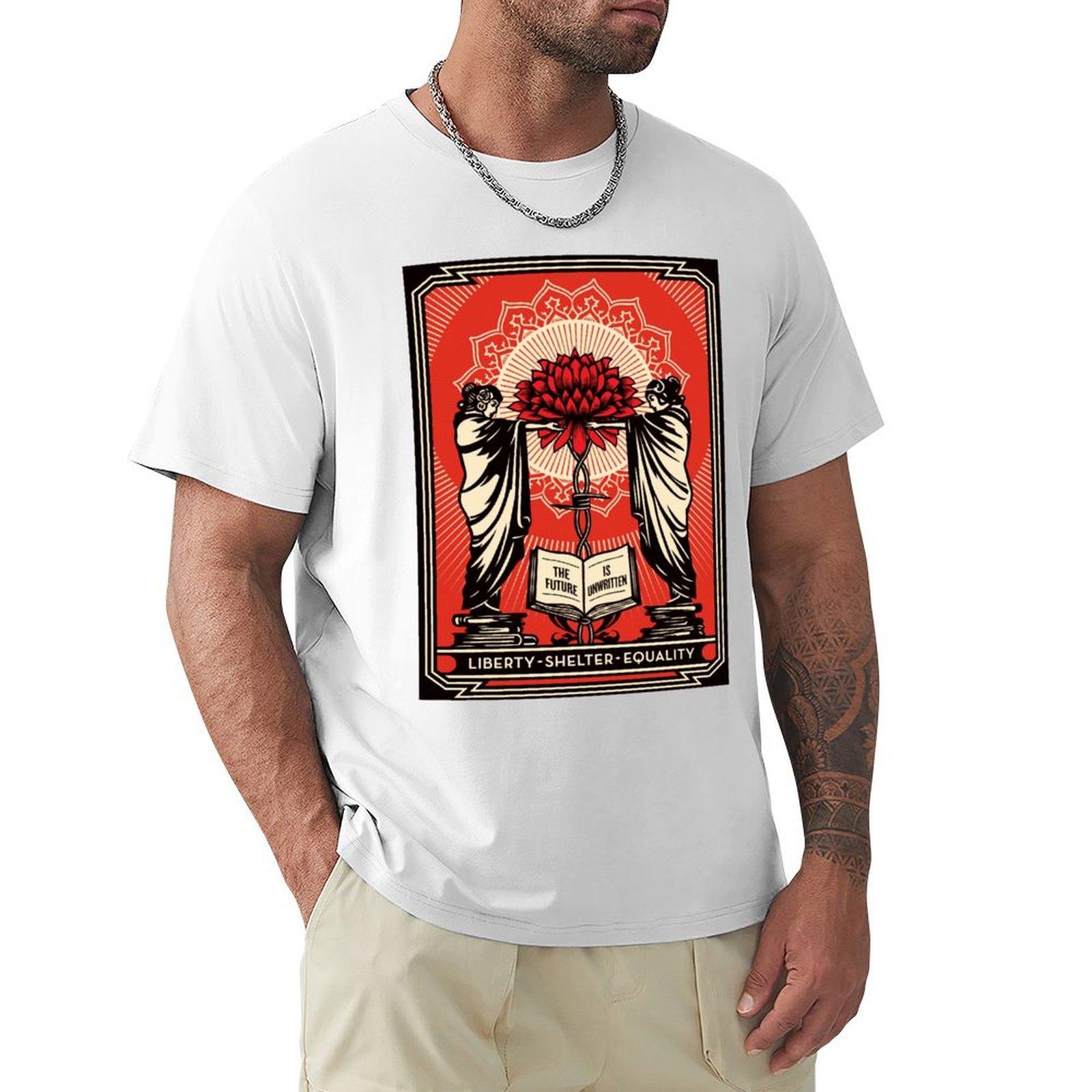 Liberty Shelter Equality By Shepard Fairey Tshirt Regular Fit Plain Tee Shirt S