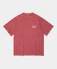 COLUMBIA UNIVERSITY Open Your Ny Salt Washed S/S T-Shirts_Red