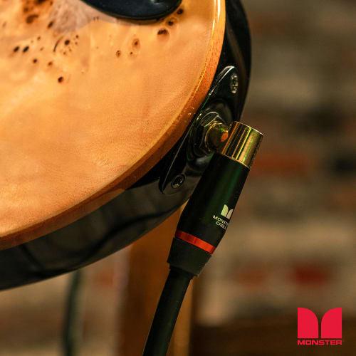 MONSTER CABLE BASS2-0.75DA 8-inch Instrument Cable for Bass Guitar, LXL Plug, M, 600544