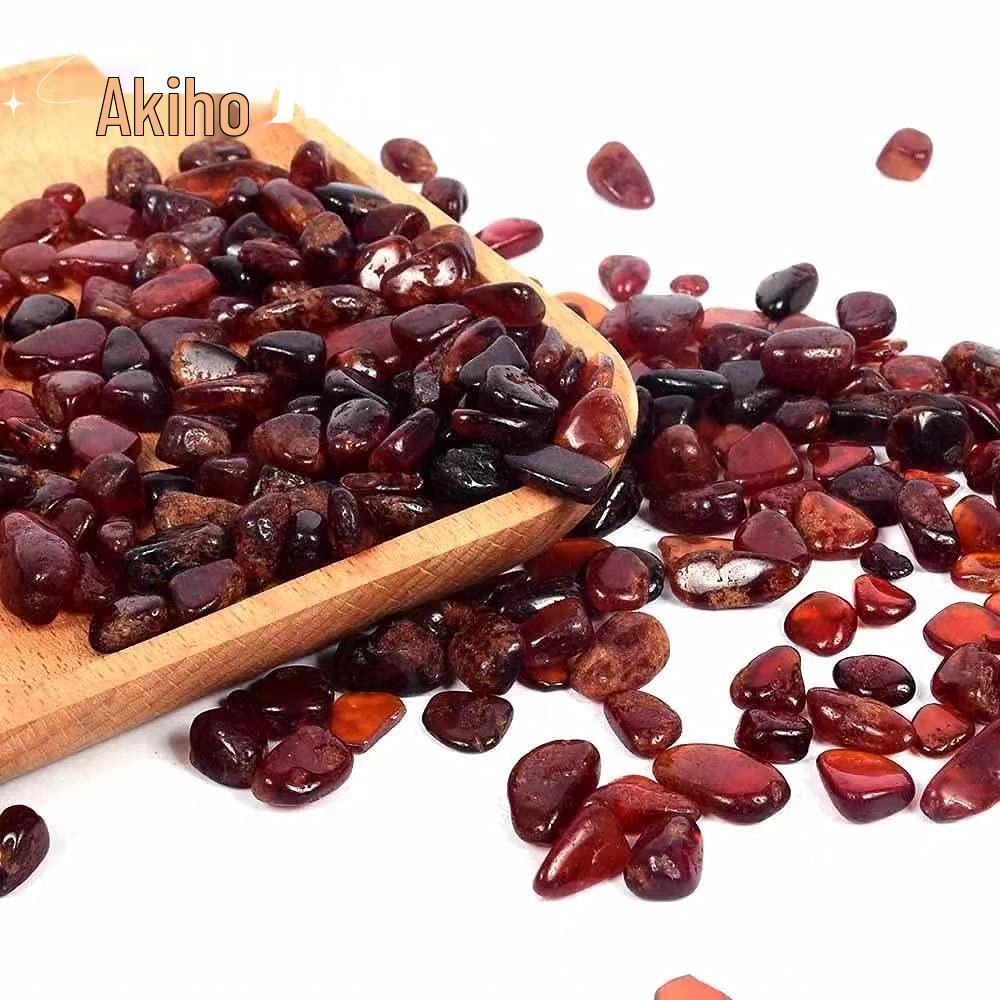 Orange Garnet Crushed Stone: Ornament & Purification for Fish Tanks and Flower Pots