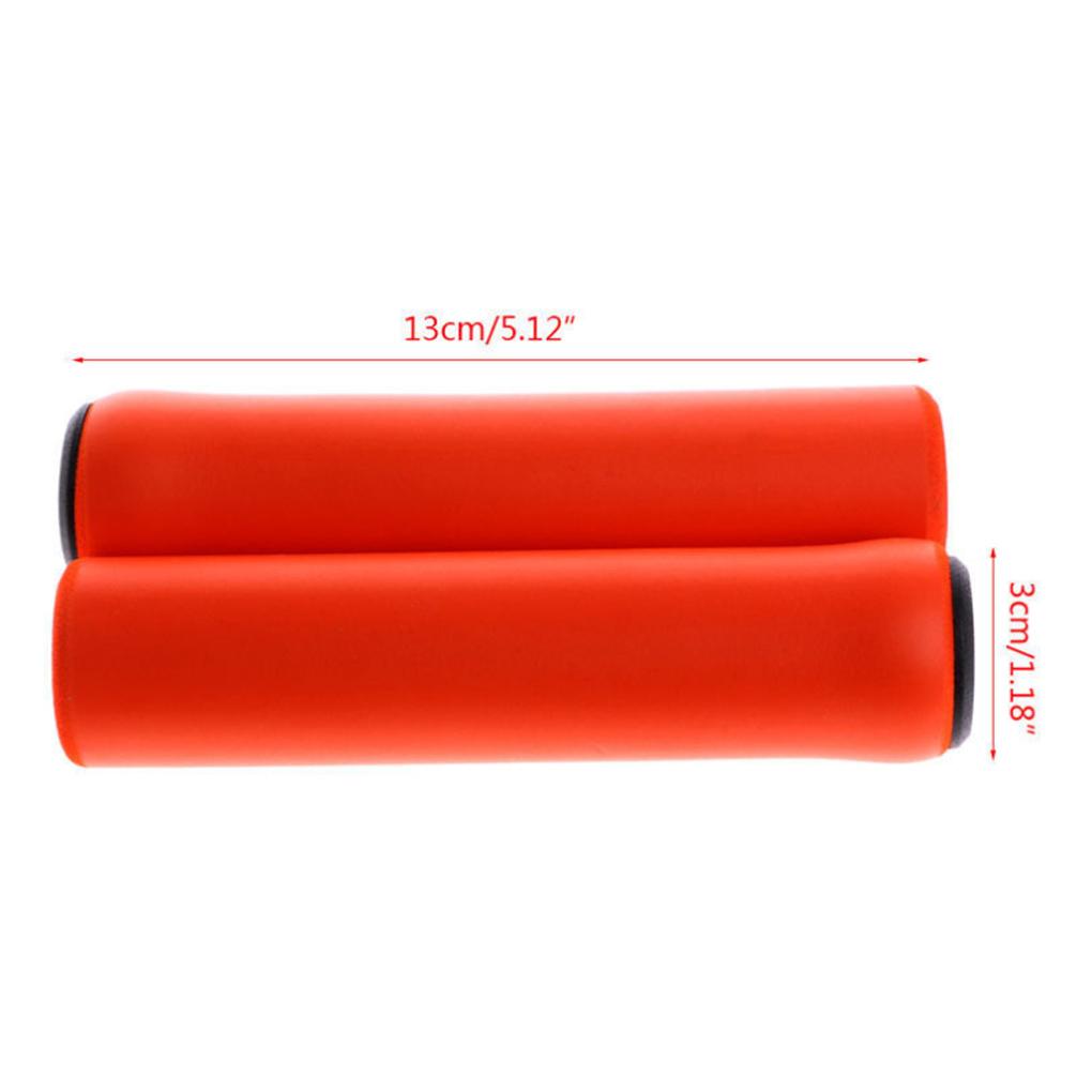 1 Pair Bicycle Handlebar Grips Bike 20-21mm Handle Bar Cover Soft Reusable Locking Cycling Sleeve Grip Accessories