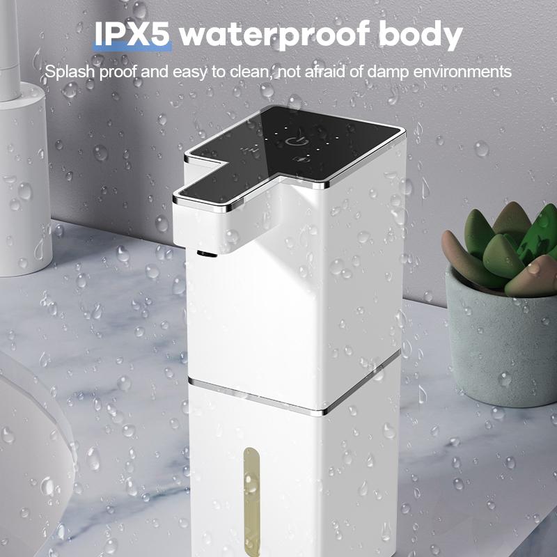 380ML/12.8OZ Touchless Wall Mounted Automatic Senor Soap Dispenser 4 Levels Adjustable Hand Sanitizer Pump Dish Washing Machine