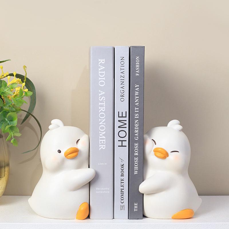Adorable Yellow Duck Stickers: Book Holders & Home Décor - Ideal for Desktops, Living Rooms, Bedrooms, and Wine Cabinets. Free Shipping Included.