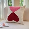 Thickened Chenille Embroidered Throw Pillowcase Cojines Heart-Shaped Valentine's Day Sofa Cushion Cover Headboard Pillow Covers