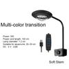 Full Spectrum Fish Tank Clip Lamp Adjustable Brightness Flexible Stem Aquatic Plant Grow Light Color-changing Eye-friendly
