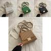 2024 Trendige Vintage Umhängetasche für Damen Lässiger Koreanischer Stil Kleine Quadratische PU Tasche