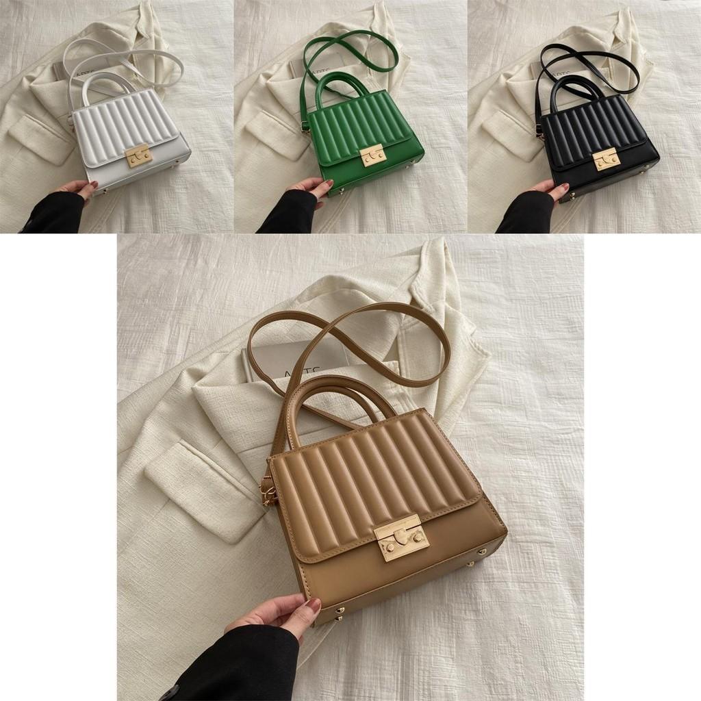 2024 Trendige Vintage Umhängetasche für Damen Lässiger Koreanischer Stil Kleine Quadratische PU Tasche