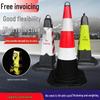Reflective 90cm Rubber-Plastic Safety Cone with Ice Cream Handle for Road and Construction Use