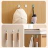8 PCS Easy Install Adhesive Hook Iron Robe Hook Simple Coat Hook  Home Supply