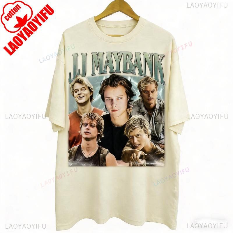 Vintage lata 90. Styl Bootleg JJ Maybank Outer Banks Prezenty dla Mężczyzn i Kobiet Hipster Street Fashion Unisex Koszulka z Nadrukiem Top
