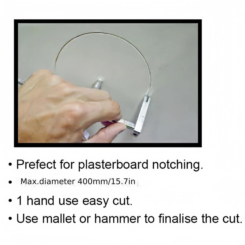 Drywall Circle Cutter Tool Adjustable Circle Hole Cutter Dustbowl Plasterboard Cutter Spiral Hole Cutter Drywall Cutting Tool