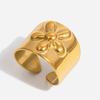 Leichter Luxus hochwertiger Blumenring nicht verblassend Schmuckring Schmuck Damen