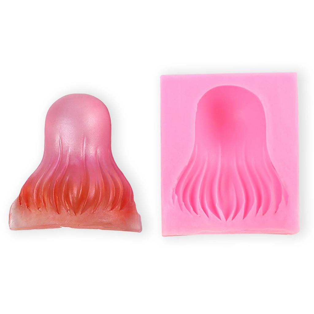 Epoxy Resin Silicone Molds Doll Hair Shaped DIY Craft Moulds Silicone Material Perfect Gift for DIY Crafts Enthusiasts