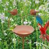 Retro Bird Feeder Ground Plugin Decorative Bird Feeding Dish Crafts Bird Water Bowl  Drinking