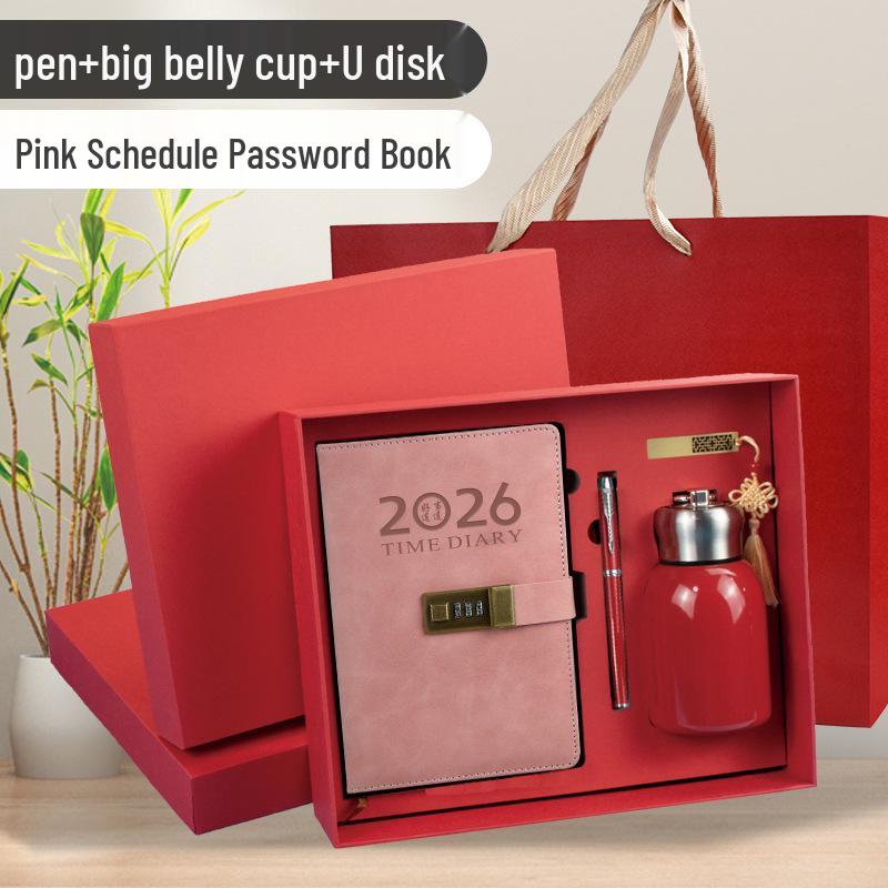 2026 Daily Diary and Password Keeper - Custom Logo, Thick Pages for Effective Time Management