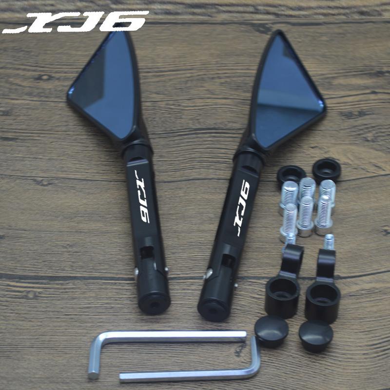 

For YAMAHA XJ6 XJ 6 DIVERSION Aluminum CNC Motorcycle Side Mirror rearview Mirrors зелений