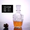 250-1000ml Bottiglia di Vetro Trasparente di Alta Qualità Dispenser per Whisky Bottiglia Creativa per Vino Rosso per Liquori Scotch Bourbon