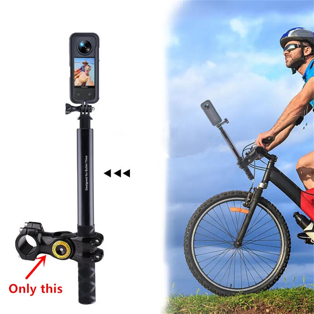 Mount for Gopro DJI Insta360 Motorcycle Bike Invisible Selfie Stick Handlebar